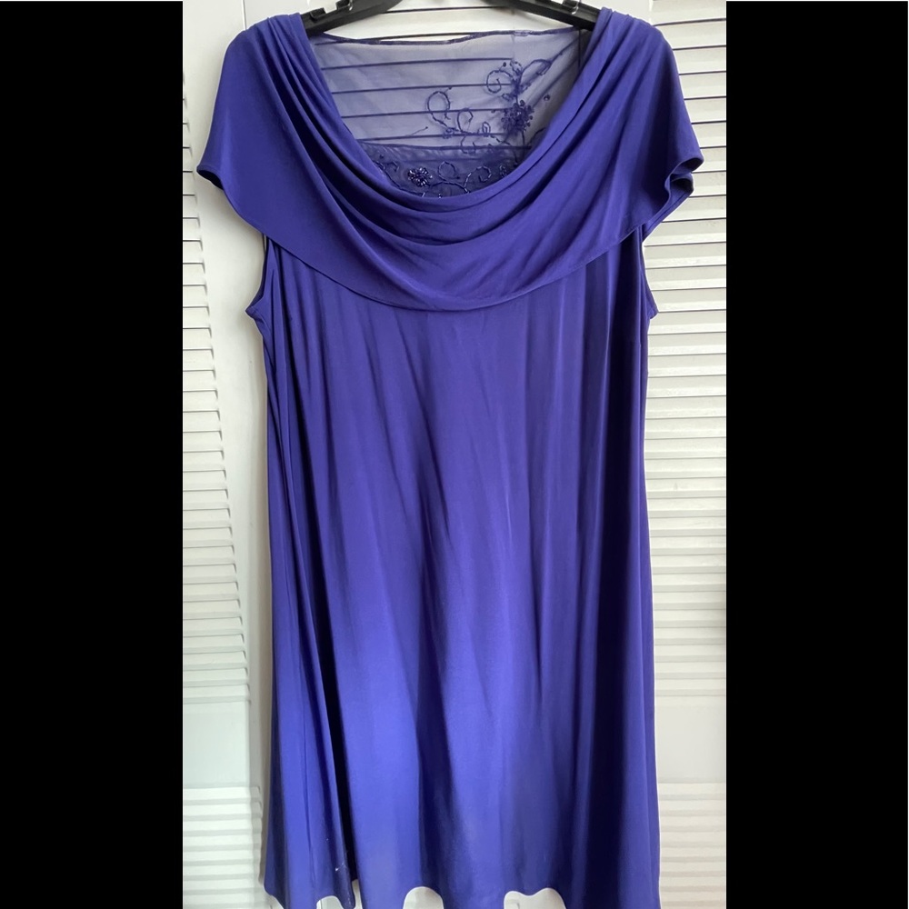 Purple Semi formal plus size dress